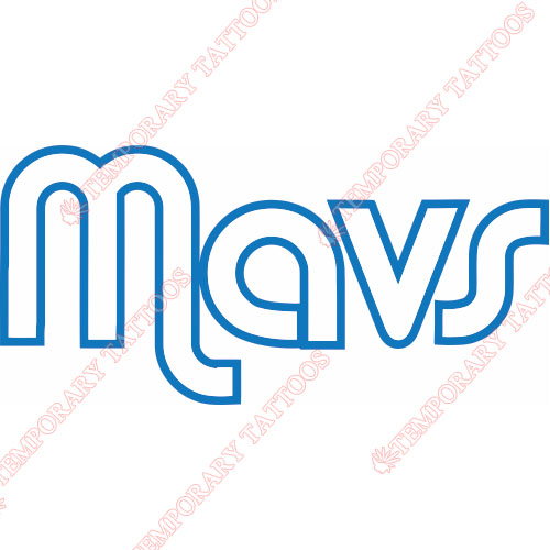 Dallas Mavericks Customize Temporary Tattoos Stickers NO.962